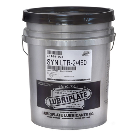 LUBRIPLATE Syn Ltr-2/460, 35 Lb Pail, Lithium Complex, Heavy Duty, Tacky Red-Colored Grease L0169-035
